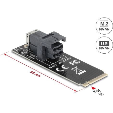 Delock Adaptador M.2 clave M a SFF-8643 NVMe 2260