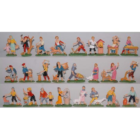 Statuetta Pastore per Presepe - Fantasia Assortita - 10 cm (1/4)