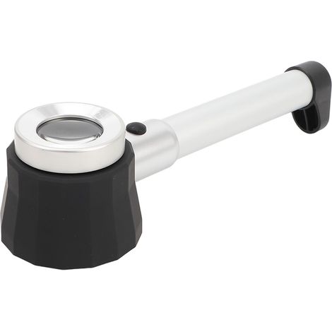 Loupe Portative 45X, Loupe avec Lumières LED, Loupe avec échelle de Mesure, Verre Optique pour Personnes âgées, Lecture D'observation de Timbres de Plantes