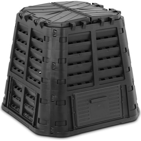 Composteur de jardin - hillvert - 480 l - Arrosage goutte-à-goutte - Ventilation (1/6)