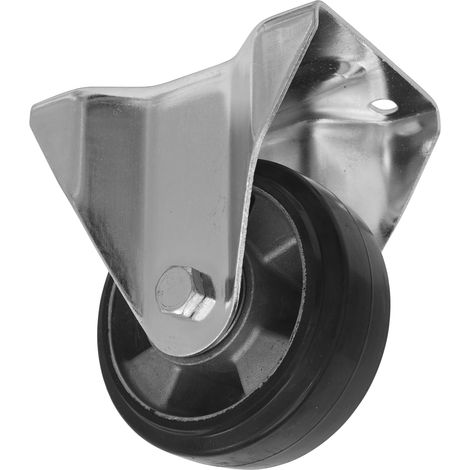 Sealey 125mm Castor Wheel with Fixed Plate SCW5125FPEM