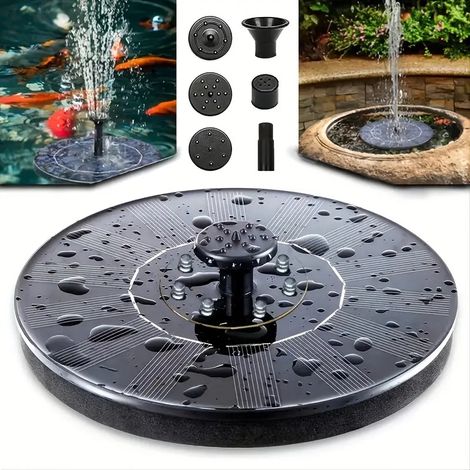 Fontaine Solaire - Pompe à Eau pour Bassin / Piscine / Décoration de Jardin - Écologique et Automatique (1/5)