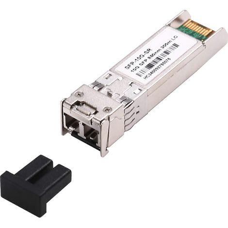 Module émetteur-récepteur à fibre optique 10G SFP+ compatible avec les commutateurs, longueur d'onde de 850 nm, interface LC duplex multimode 300M, boîtier SFP DDM 10 Gigabit. (1/5)