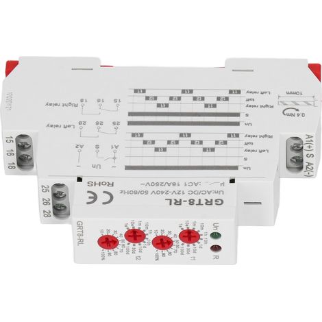 Relè temporizzato a circolazione alternata AC/DC 12V-240V da 0,1 s a 10 giorni con indicatore LED. (1/5)