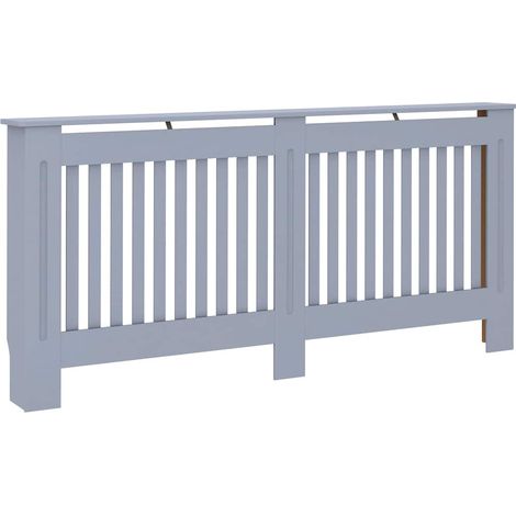 Cache-radiateur anthracite 172x19x81,5 cm MDF