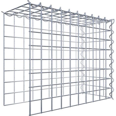 Gabiondeco - Gabion - Element de prolongation en hauteur et en longueur 50 cm x 40 cm x 20 cm (L x H x P). maille 5 x 5 cm. Spirale. Attention il manque deux grille... (1/5)