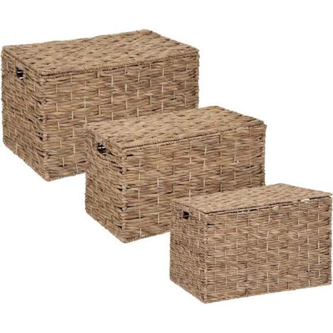 Lot de 3 Malles de Rangement "Origines" 76cm Beige (1/5)