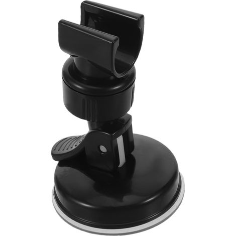 Support de douche à ventouse Kichvoe noir, support de douchette à main réglable et amovible pour salle de bain et (1/5)