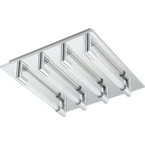 LED plafonnier Velarde 4 gris clair - 95397 (1/3)