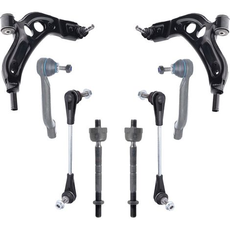 KIT BRACCIO OSCILLANTE 8 PEZZI COMPATIBILE CON MINI MINI CLUBMAN (F54) Cooper D / Kit Sospensione Completo OE/OEM / Bracci Oscillanti + Testine Sterzo / Sostituzione Diretta OEM