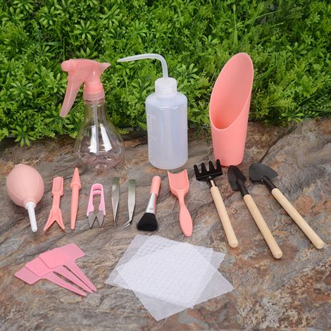 Kit de 16 mini-outils de jardinage pour plantes succulentes, outils de bricolage et de plantation. (1/5)