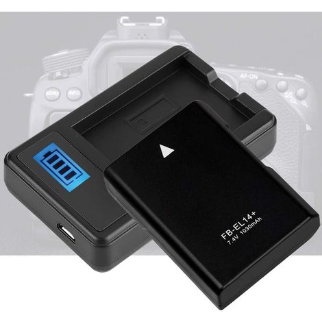 Chargeur de Batterie Écran LCD EN-EL14 pour D5100 D3100 D3200 D3300 Coolpix (1/5)