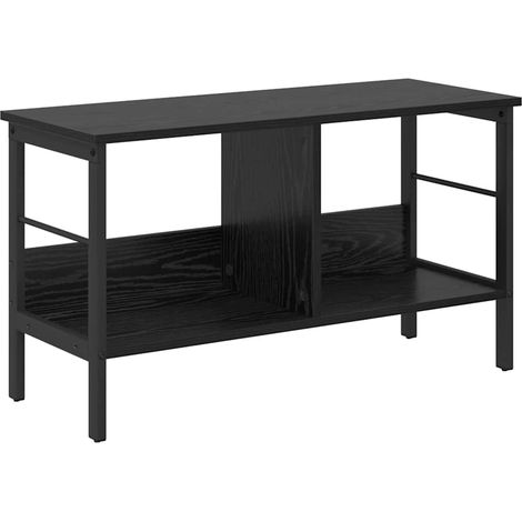 Maison Exclusive - Bücherregal Schwarz Eichen-Optik 82 x 32 x 47