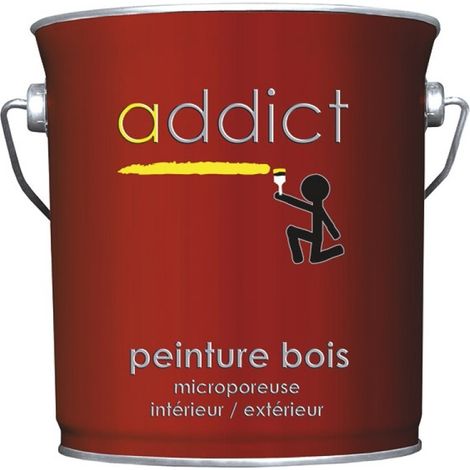 Vernice per legno 2,5 litri Rosso Basco - Addict