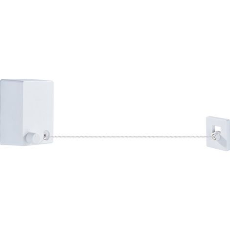 Séchoir à linge retractable en acier inoxydable de 4.2m pour balcon et intérieur - Kit de fixation murale avec corde résistante et système de sécurité (1/5)
