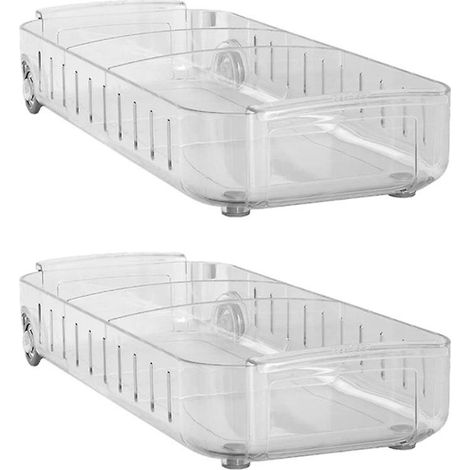 Boîte de rangement pour tiroir de réfrigérateur, boîte de rangement pour compartiment de congélateur de cuisine, boîte de rangement pour articles divers (1/5)
