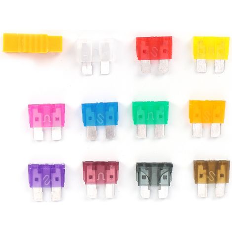 Kit de Fusibles Automobile 110 Pièces - 2A à 40A - Accessoires Auto pour Réparation Voiture