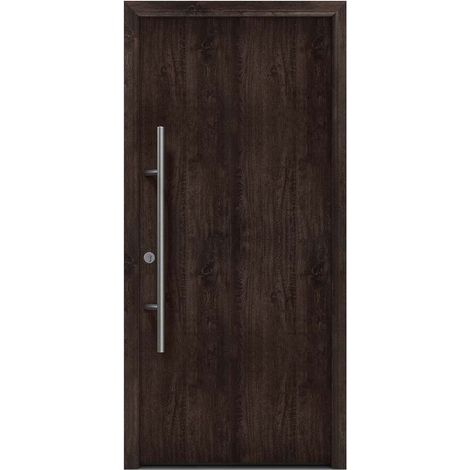 Hörmann Ecostar Haustür "ISOPRO Secur IPS 010", night oak, 110 x 210 cm (B x H), DIN Links