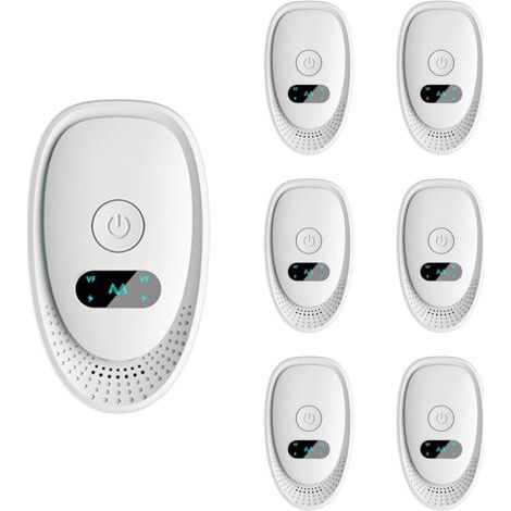 Répulsif Ultrason 6 Pcs - Anti Souris, Rats, Moustiques & Araignées  Répulsif Électronique Multifonction pour Fourmis, Cafards et Chauves-Souris  Plug-in Ultrasonique 360°