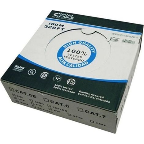 100m Coil Ftp Cat6 Rigid Cu Shielded Cable Nanocable 10.20.0902 (1/3)