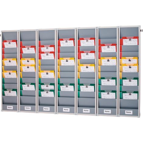 EICHNER Tableau de planification 5 segments L1700xH1282xP78mm incl. profil mural p. DIN A4 - 9089-00011 (1/2)