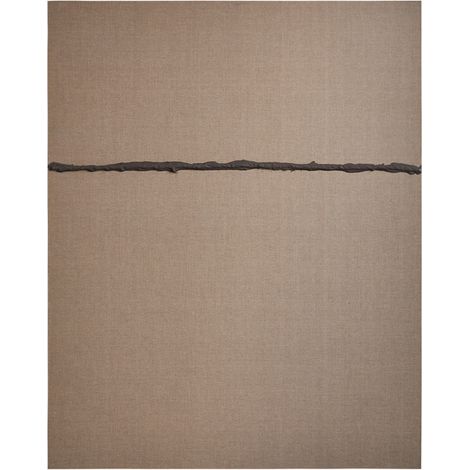 SKLUM Handbemalte dekorative Leinwand auf Leinen mit Gipsrelief (80x100 cm) Eliciaro Braun Kaffee                                  