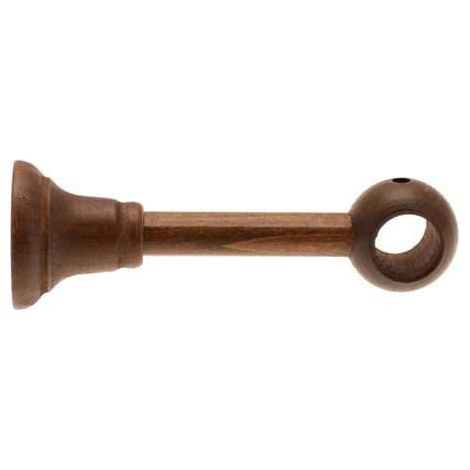 Support à œil réglable en bois merisier ou chêne – Pour tringle diamètre 20mm – Installation facile et ajustement hauteur – Maisange