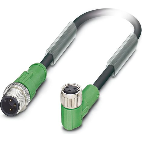 Câble d'actionneur Phoenix Contact 3 conducteurs , M12 Mâle vers M8 Femelle, 3m ( Prix pour 1 )