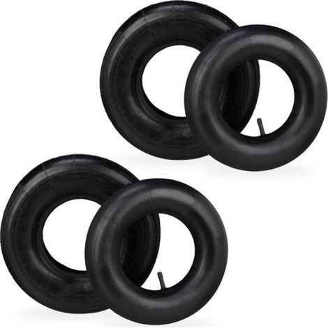 Roue De Brouette - 4.00-6 Pouces - Avec Chambre A Air - Pour Jardin Et Chantier - Lot De 2 (1/5)