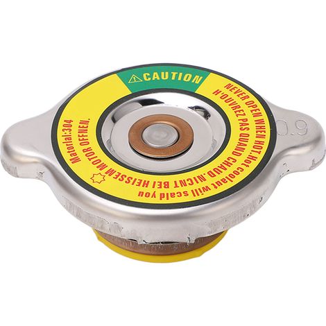 Couvercle de réservoir de gazole en alliage d'aluminium, étanchéité parfaite, bouchon de protection moteur pour excavatrice et chargeuse, jaune, taille moyenne (1/5)