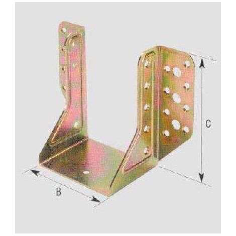 SUPPORTO APERTO PER TRAVE ART.784 - mm.101x140x2 spess.