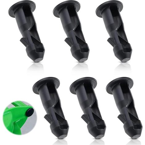 Lot de 3 paires de goupilles de charnière en plastique noir pour poubelle commerciale 240 l