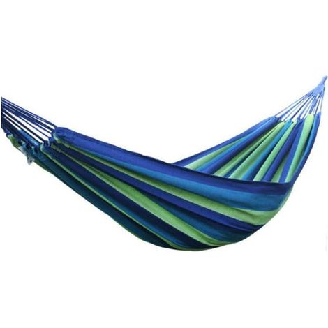 Hamac Double, Chaise Hamac, Balançoire Hamac, 200 X 100 Cm Durable Et Large Rainbow, Résilient Jusqu'à 150 Kg, pour Terrasse, Balcon, Extérieur