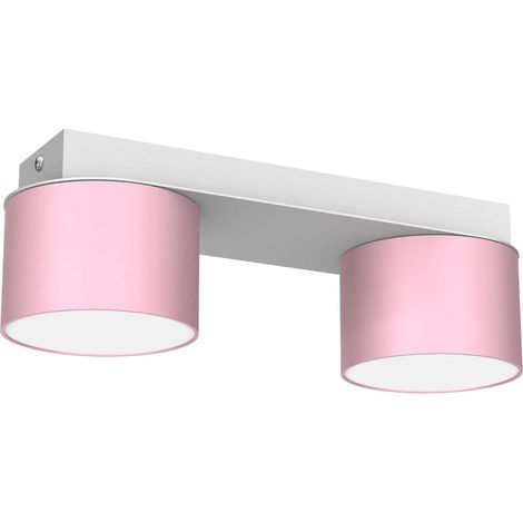 Plafonnier barre métal Milagro DIXIE 2x20W GX53 rose (1/5)