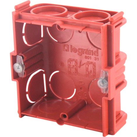 Caja de caja empotrada para mampostería 1 puesto cuadrada 30mm - Legrand