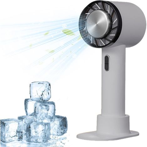 1 Ventilateur portatif, ABS, refroidissement -20°C, 3 vitesses, USB, bureau (1/5)