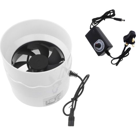 Ventilateur de gaine en ligne 110 mm, extracteur d'air, kit de filtre et conduit 7 W-AquaForge (1/5)