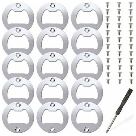 15 ensembles d'inserts de décapsuleur, kit de pièces d'insertion en métal pour ouvre-bouteille, moules de coulée en résine, ouvre-bière en résine, accessoires de bricolage (1/5)