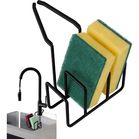 Sink Sponge Holder Non Slip Rustproof Metal 3 Slot Storage