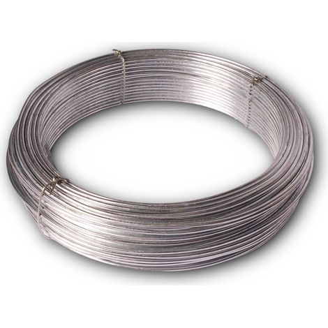Fil de Tension - Acier Galvanisé - pour Solidifier les Clôtures - Utilisation Extérieure - Résistance et Longévité - Diamètre 2,7 mm - Longueur 50 m (1/5)
