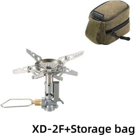 Réchaud à gaz portable d'extérieur XD-2F, stabilisé en tension, intégré, haute puissance, coupe-vent, pour la randonnée et le camping. (1/5)