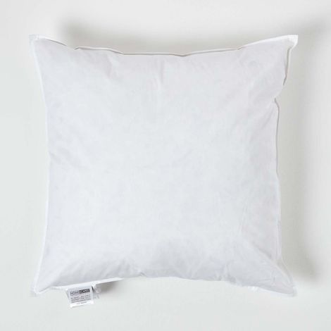 HOMESCAPES Duck Feather Cushion Pad - Luxury Cushion Filler and Inserts 60 x 60 cm (24 x 24")