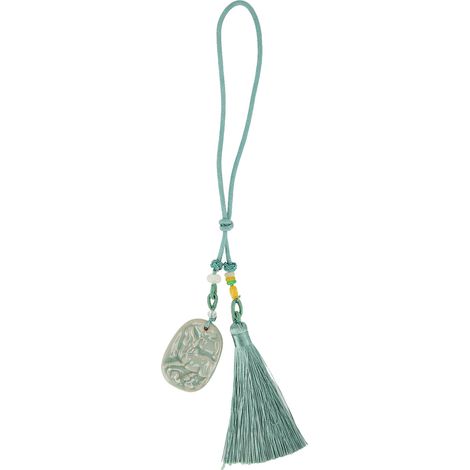 Porte-Bonheur Voiture Zodiac Tassel Pendant Élégant Léger Décor Auto Sac Rideau Bétail Accessoire Filtre à Air (1/5)