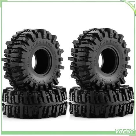 Pneus pour voiture télécommandée - FAFEICY - Remplacement 1/10 - 118 mm Ø - 45 mm largeur - Tout-terrain antidérapant (1/5)