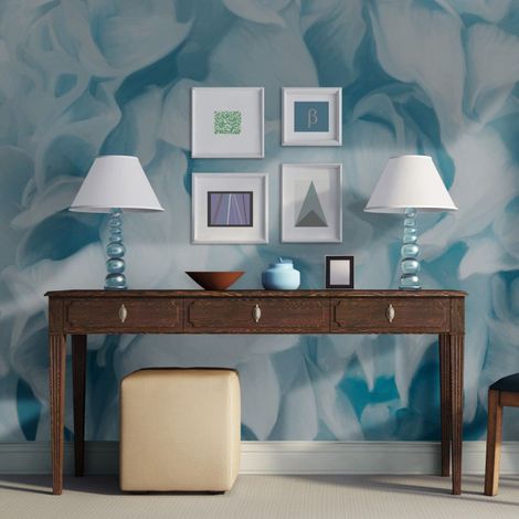 Papier Peint "Azalée Bleu" 154 x 200 cm (1/2)