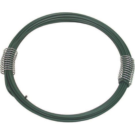 FILO FERRO ZINCATO E PLASTIFICATO VERDE- - n° 8 filo  EE ¸ mm.14 mt.16 - 30 matassa T-REX