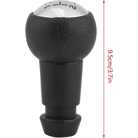 Pommeau de levier de vitesse pour Peugeot - PVC Noir - Édition 5 vitesses (1/5)