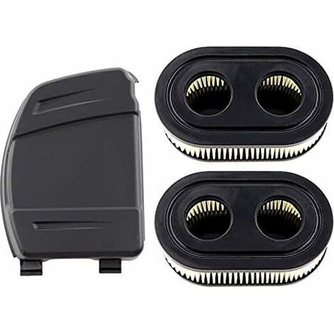 Ensemble de 2 Filtres à Air avec Couvercle de Filtre à Air pour Moteurs Briggs & Stratton 550E, 575EX, 575IS, 625EXI, 650EXI, 675EXI, 675IS, Remplace les Pièces 594106, 798339, 798452, 593260. (1/5)