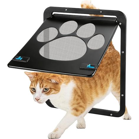 Cat Flap for Cats, Pets Mosquito Net Weatherproof Cat Flap for Indoor and Outdoor Doors for Cats and Dogs