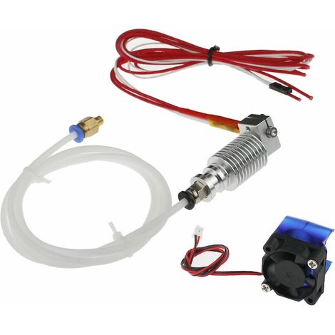 Tete D Impression 3D - Hotend V6 J-head 12V 40W - Buse En Laiton 0.4 Mm - Pour Imprimante 3D FDM - 1 Unite (1/2)